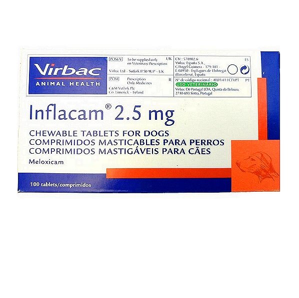 INFLACAM Meloxicam Tablets 2.5 mg, dog